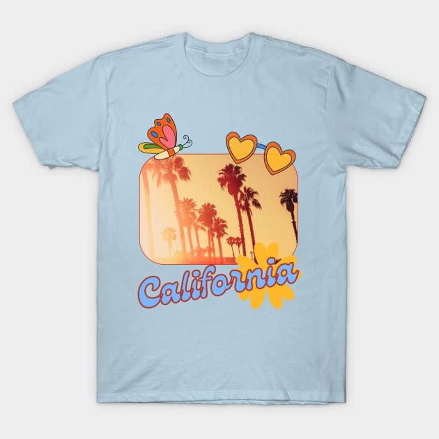 Retro California Vibes T-Shirt by WearablePSA